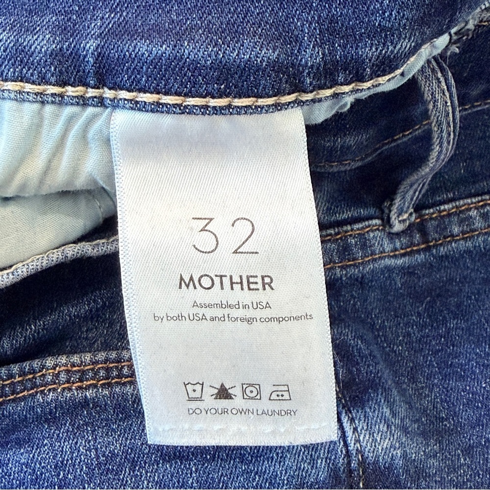 Mother The Weekender Fray in Team Up Jeans Size 32 - Picture 13 of 15